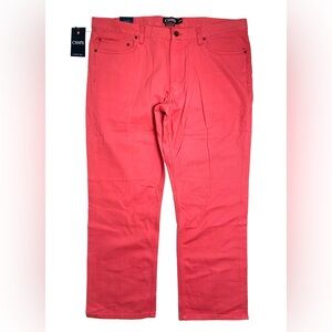 Chaps Men's Nantucket Red 100% Cotton 5-Pocket Twill Jeans/Pants Size 38/30